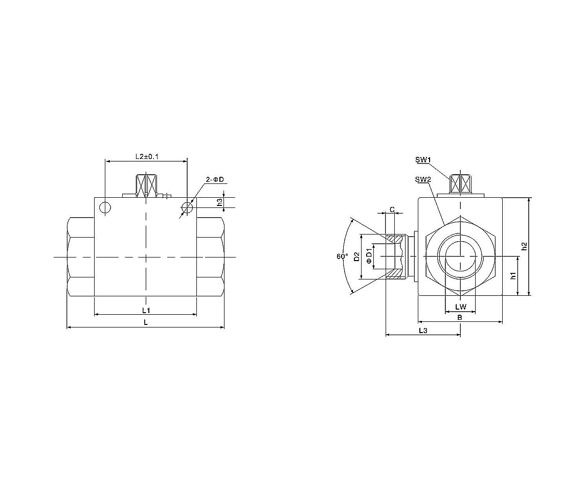 2 Way Hydraulic Ball Valve Buy Parker 2 Way Hydraulic Ball Valve